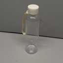 KIVY Slim Water Bottle 32oz [Lightweight & Shatterproof] Fits Backpack & Cupholder for Travel, Sports, School, Gym - Clear water bottle with measurements - Transparent Tritan Beige - Dishwasher Safe (04 Cream Clear)