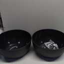 12 inch Large Hanging Planters for Indoor Outdoor Plants, 2 Pack Hanging Flower Pots with Drainage Holes and Chain for Garden Porch, Plastic Hanging Baskets for House Plants, Black