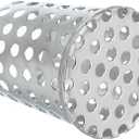 PATIKIL Gutter Guard Filter 2"-1.6", PVC Termination Cap Mesh Screen Roof Vent Cover Stainless Steel Conical Exhaust Pipe Cover Downspout Guard Filter Strainer for Downspout Silver
