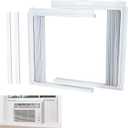 LBG Products Window Air Conditioner Side Panel and Frame Set,AC Accordion Filler Kit,Fits Most 5000BTU Window Air Conditioners, AC Side Panels with Frame