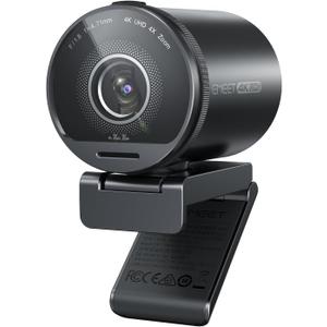 EMEET SmartCam S800-4K Webcam for Streaming, Sony 1/2'' Sensor, Supports HDR, PDAF&TOF Dual-autofocus, 1080P@60fps, 2 Noise-Cancelling Mics, 40-73 FOV, Perfect for Live Streaming&Online Meetings