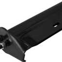 Black Angled Spring Loaded Mud Flap Hanger,1-1/8" Bolt Spacing,27" Length.with 2 Reflective Plates