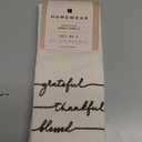 Homewear Embroidered Hand Towels - Grateful Thankful Blessed, 2 pk