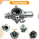 Engine Coolant Thermostat Housing Assembly Compatible with Ford F150 | 902-5153 BL3Z8A586D Compatible with Ford F-150 Lobo 5.0L V8 2011-2022 Compatible with Lincoln Mark LT 2011-2014 86013 CO34944
