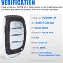 Keymall Smart Remote Keyless Entry Key Fob Replacement for Hyundai Elantra 2019 2020 4 Button 433.92MHz 8A Chip (FCCD:CQOFD00120 P/N:95440-F2002)