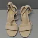 DREAM PAIRS Women's Open Toe Ankle Strap Low Block Chunky Heels Sandals Party Dress Pumps Shoes, Size 9, Nude/Suede