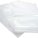 100 Pack Rok Hardware Heavy Duty 8" x 10" Resealable 4Mil Thick Writable Dispenser Plastic Big Clear Poly Zip Food Safe Storage Bags, Large RZ4R810