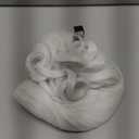 Yan Dream Men's White Classic Wig, 52cm/20.47 Inch, Curly, Heat Resistant, One Size Fits Most Adults and Teens