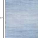 UERMEI 10x14 Washable Area Rug - Neutral Modern Abstract Living Room Rugs, Non-Slip Soft Large Indoor Floor Carpet for Bedroom Home Office & Under Dining Table Decor, Blue