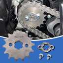 Motorcycle 420 Drive Chain 120 Links 420 35 Tooth Rear Sprocket Front Sprocket 420-13T for 50-125cc CRF150 Grom YZ80 SSR Apollo Lifan 4 Wheeler ATVS Quad Go Kart Dirt Pit Mini Bike Parts