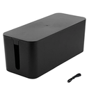 Cable Management Cord Cover Wire Hider Box Concealer Organizer Protector System for Home Theater Entertainment Center Office School (Black)