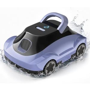 (2026 Upgrade) Cordless Robotic Pool Cleaner, Automatic Pool Vacuum for Above Ground & Inground Pools, 180-Min Runtime, 3L Basket for Leaves & Debris, Auto-Parking, Powerful Suction up to 2200 Sq.Ft