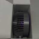 Magnetic Cruise Ship Approved Fan with Portable Design, 3000mAh Rechargeable Battery Fan with 4 Speeds, LED Light, Magnetically Sticks on Cabin Ceilings and Walls, Ship Approved Cabin Air Circulator