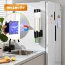 Upgraded Cup Dispenser, Wall Mount Pull Type Water Cooler Cup Holder for 9oz - 12oz Disposable Paper Plastic Cups for Home Office, with Magnetic Mounting Plate (Black)