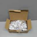 Leelosp 4 Pack Accessory Cord with LED T20 Light Bulb, 13FT Light Cord Blow Mold White Bulb with On/Off Switch Female Plug Clip for Christmas Village Houses Trees Crafts Lamp Holiday