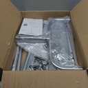 NEYCIL Standard Clothing Garment Rack with Wheels, 47.05" to 65.94" Adjustable Chrome Clothes Rack for Hanging Clothes, Portable Rolling Clothing Rack with Lockable Casters for Bedroom, Laundry Room