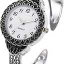 Watches for Women Vintage Bracelet Watch Womens Quartz Watch Fashion Ladies Easy Read Wrist Watches (Silver)