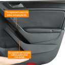 Interior Car Front Rear Left Right Door Handle Cover Panel Trim Replacement for 4 Door VW Golf 6 Sedan GTI MK6 2009-2014 (Black-Left)