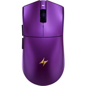 ATK Blazing Sky X1 V2 Wireless Gaming Mouse, 54g Lightweight, PAW3950Ultra Sensor, Nordic 54L20 MCU, Optical Switches, New GEM 8K Dongle, Dual-Mode 2.4G/Wired (Extreme, Metallic Purple)