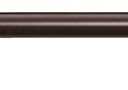 Amazon Basics Adjustable 1-Inch Extendable Curtain Rod for Windows, Cap Finials, 72" to 144", Bronze