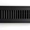 Kompell Aire Heavy Duty Steel Floor Vent with Beautiful Black Matte Finish. Fits in 2 x 12duct Opening. Overall Dimension is 3.75 in Wide x 13.75 in Long. 