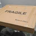 24"x 32" Wood Mirror, Rectangle Wood Wall Mirror, Deep Frame Vanity Mirror for Wall, Rounded Corner Farmhouse Rustic Decorative Mirror for Bathroom Bedroom Livingroom Entryway Walnut Color