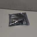 Door Reinforcement Lock Latch Swing Bar Lock for Home Security Front Door Locks for Kids Thicken Solid Aluminium Alloy (Black, 2 Pack)