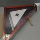 Flag Case for American Veteran Burial Flag Solid Wood Military Flag Display Case Funeral Flag Flag Shadow Boxes to Fit a Folded 5'x9.5' American Flag with Polished Plexiglass