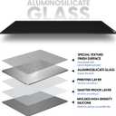 Pulsar Gaming Gears Superglide Pad v3 Type-S Alumino-Silicate Glass Gaming Mouse Pad, Soft R-Edge, Anti-Slip Silicone Base 420mmx330mm (L, Black)