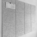 Large Cork Board Alternative | Cork Boards Cork Tiles for Walls | Aesthetic Felt Bulletin Board Pin Board for Office, Home & Classroom | Felt Wall Tiles (12-Pack) | Marble