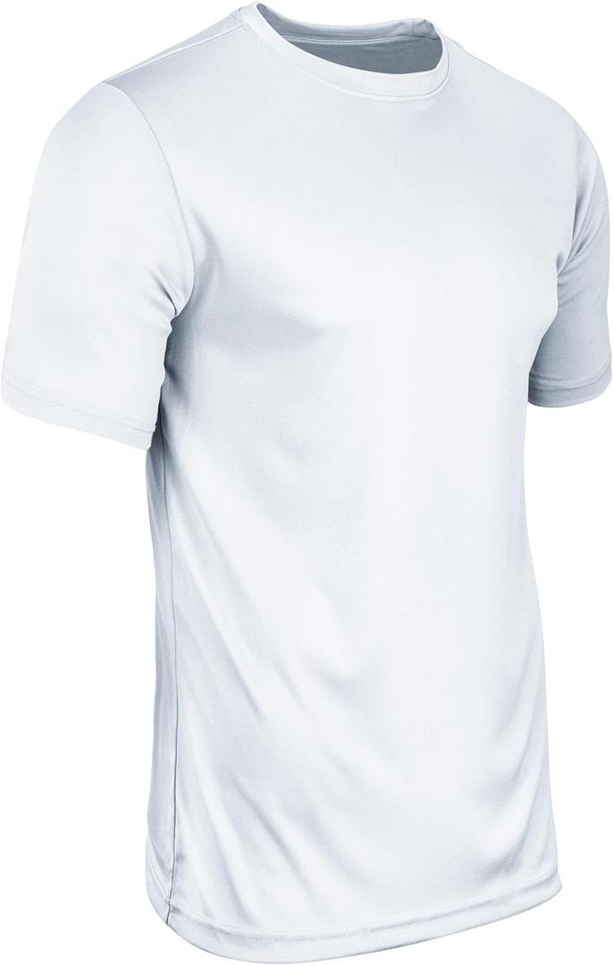 Champro Men's Vision Adult Lightweight Polyester T-Shirt Jersey (White, XXXL)