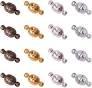 PH PandaHall Brass Magnetic Clasps Mixed Color Round Magnet Converter Jewelry Clasps Buckle Ball for Bracelet Necklace Jewelry DIY Making