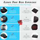 ErgoComfort Gel Wrist Rest Mouse Pad-Ergonomic Office Mousepad with Wrist Support-Non-Slip, Design Desk Accessories Mat for Home&Game Decor (08Black Marble)