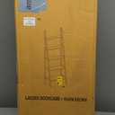 Casual Home 100% Solid Wood 5-Shelf Ladder Bookcase, 24.75"W x 16"D x 72"H, Warm Brown, 5-Tier Freestanding Ladder Shelf