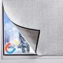 Magnetic Window Insulation Kit Suitable for Winter and Summer,Magnetic Strip and Heat Reflective Aluminum Film Kit Suitable for Home Window,RV Window,Self Adhesive Easy to Install(24"x36"(61x92cm))
