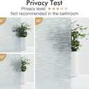 Haton Window Privacy Film, Frosted Glass Film, Sun Blocking Static Cling for Bathroom & Office, Heat Control Anti Glare Removable, UV Rejection Non-Adhesive Covering for Home, 23.6" x 157.4"