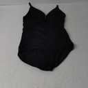 LODAY Shapewear Bodysuits for Women Deep V Neck Body Suit with Built in Bra (XX-Large, Black)