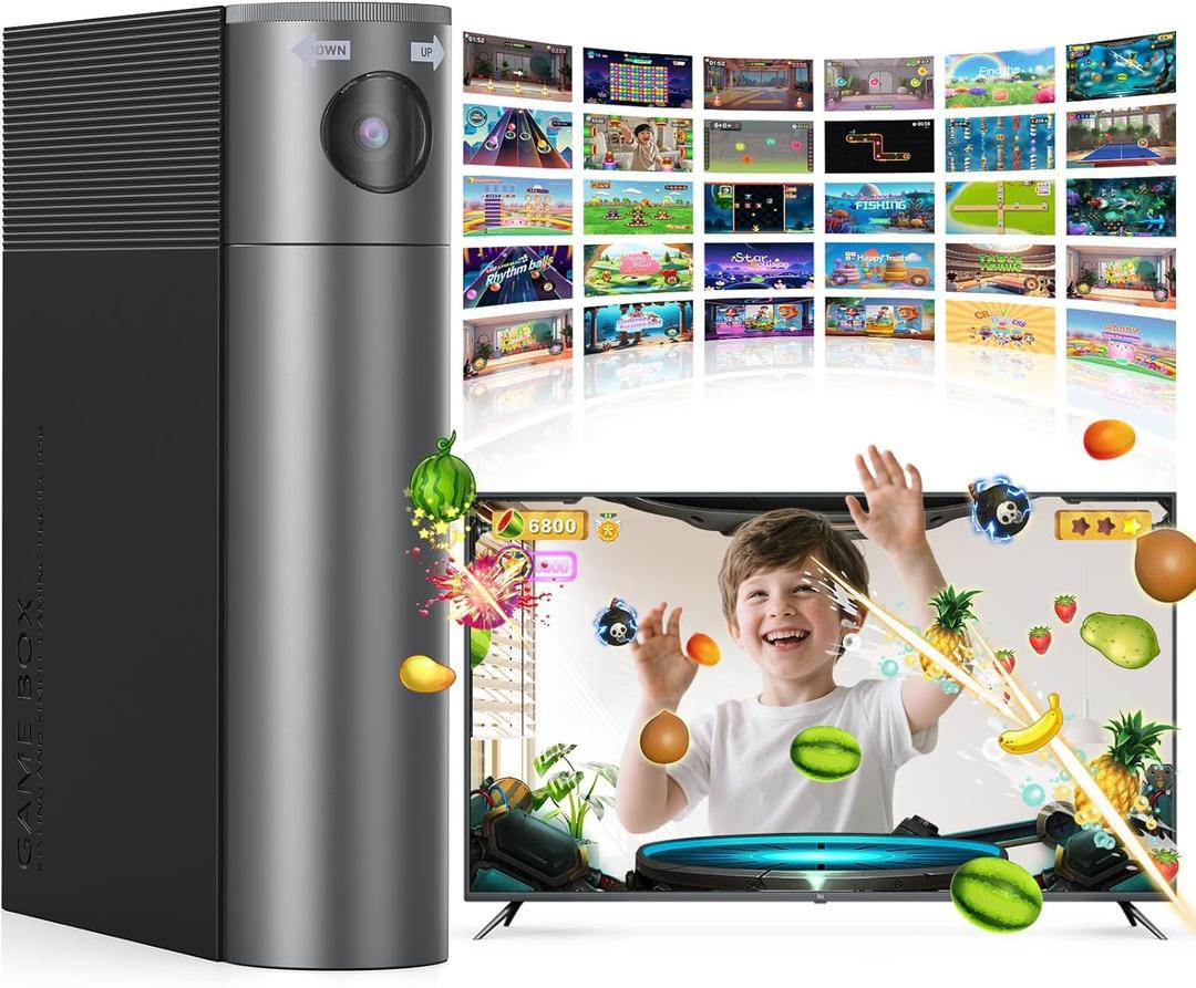 Motion Video Game Console for Kids & Adults, Plug & Play AR Camera Games for TV, for Indoor Physical Play & Interactive Family Fun. Great for Family Game Night, Playtime, and Playdates