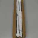 White Curtain Rods for Windows 28 to 48 Inch, 5/8" Diameter Heavy Duty Metal Splicing Adjustable Small Curtain Rod With Bracket(2.3-4 Feet)