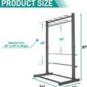 EVERHANGER Freestanding Bike Rack, Vertical Bike Rack Stand for Garage, Bicycle Storage Organizer, Holds Up to 5 Bikes