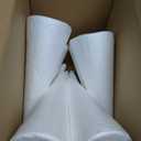 HOMSFOU 8pcs Foams Cones, DIY Craft Cones, Christmas Tree DIY Material, Educational Foams Toy, White, 9. 44 X 3. 74 Inch