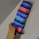 Tommy Bahama 6' UPF 50+ Tilt Beach Umbrella with Wind Vent and Carry Bag, Red and Blue Stripe