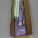 Snap Grip Mini Mop,Cloth Changing Mini Mop,360 Rotating Wet Dry for Whole House Cleaning,Foldable 35inch Retractable Long Handle Mopping Stick (Purple,1*p+6*Cloth)