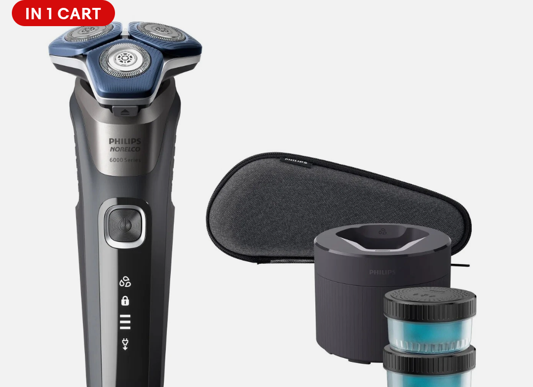 Philips Norelco Shaver 6900 with SenseIQ and Quick Clean Pod, Series 6000