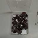 1" Nail on Furniture Sliders (24 Pack) - Furnigear Heavy Duty PTFE (Teflon) Chair Sliders Glides Wooden Furniture Movers Move Your Furniture Easily & Safety - Best Chair Leg Floor Protectors Brown