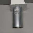 4 Inch Dryer Vent Cover Outside Hooded Wall Vent with Screen and Damper, Exhaust Vent Wall Mount Exterior Wall Vents Cover Cap for Dryer Ventilation&Outdoor Air Exhaust,Galvanized Steel,White