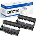 DR730 Drum Unit 2 Pack (NOT Toner) Replacement for Brother DR-730 DR730 Drum Unit Black MFC-L2710DW MFC-L2750DW HL-L2395DW HL-L2370DW HL-L2350DW HL-L2390DW DCP-L2550DW Printer