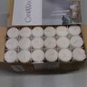 CANDWAX Unscented White Votive Candles Set of 36 - Clean-Burning, Long-Lasting 15 Hour Burn - Ideal for Weddings, Home Dcor, Spa, Events - Bulk Value for Versatile Use