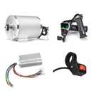 Electric Scooter Motor 48V 2000W Mid Drive Motor DC Brushless Controller 45A with LCD Throttle Grip 3-Speed Switch for Go Kart ATV Electric Bicycle Conversion Kit (48V 2000W 45A Motor kit) (Large)