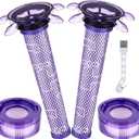 Upgraded V8 Filter for Dyson V8 V7 New Version / SV25 / SV37 / V8 Animal Extra Cordless V8 FOCUS Mattress Vacuum Cleaner Replacement Parts Accessories Filters